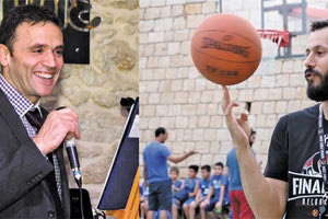 Αποχαιρέτησαν τα γήπεδα μπάσκετ ο διαιτητής Παναγιώτης Μακρής (αριστερά) και ο αθλητής Βασίλης Μαϊστρέλης (δεξιά)