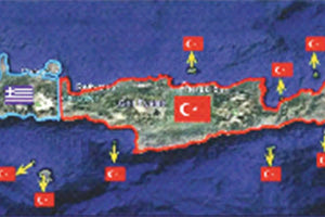 ΝΕΑ ΠΡΟΚΛΗΣΗ Τουρκικός χάρτης δείχνει μόνο τα Χανιά ελληνικά