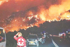 Κόλαση φωτιάς στο νότιο Ρέθυμνο