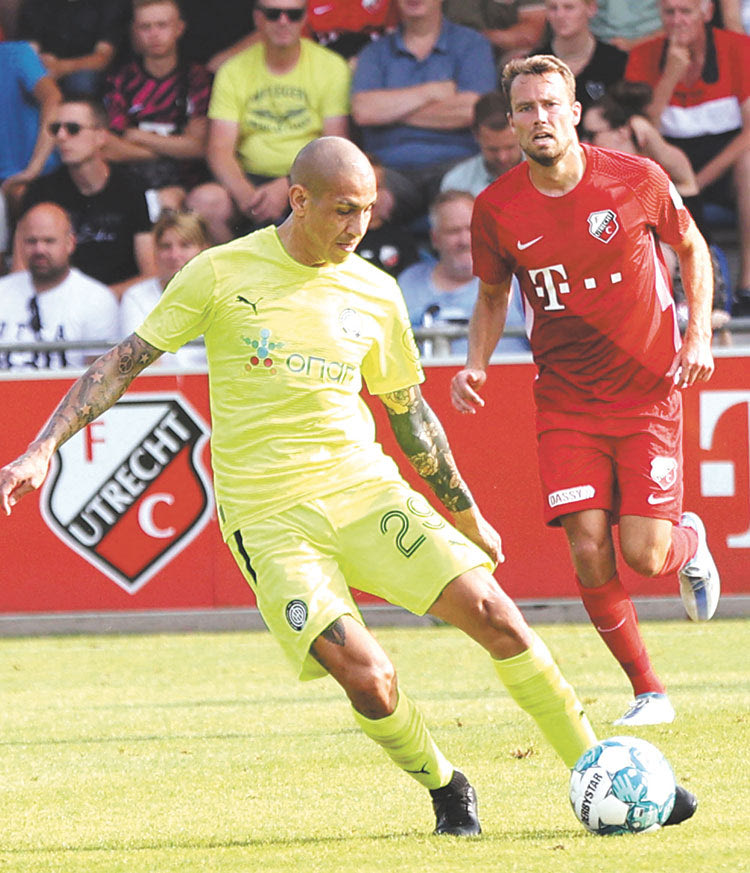 Ο Μεγιάδο σε φάση απο το χθεσινό παιχνίδι. 