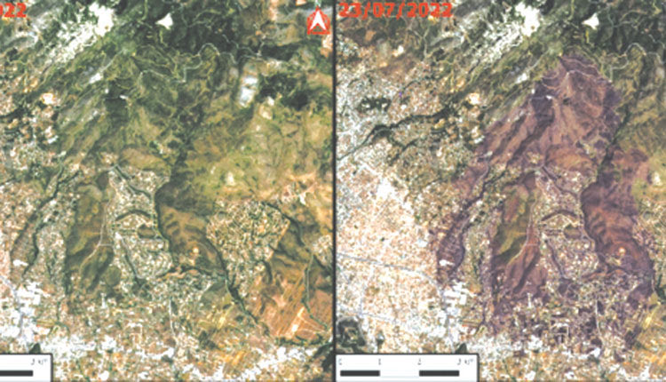 Οι χάρτες του ΙΤΕ δείχνουν το μέγεθος της καταστροφής 