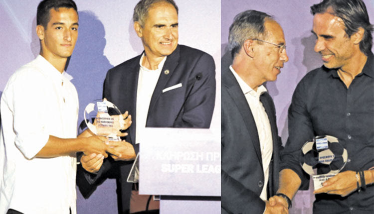 Ο Σωμαράκης βραβεύεται απο τον κ. Μποροβίλο. Δεξιά ο κ. Πουρσανίδης παιρνει το βραβείο του Σακούτη απο τον ΓΓΑ