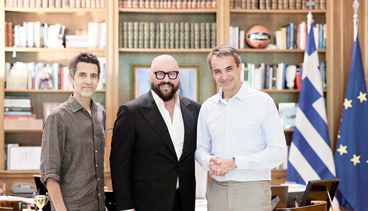 Συνάντηση του Μητσοτάκη με Desmond Child και Φοίβο