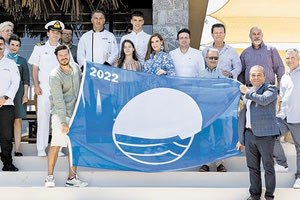 Καρτερός: Γαλάζια σημαία στην παραλία του Sentido