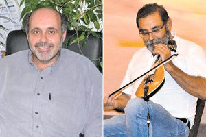 Ο Γιάννης Μανουσάκης και ο Μιχάλης Ασκορδαλάκης