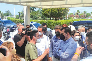 Από την υποδοχή του υπουργού Υγείας στο ΠαΓΝΗ