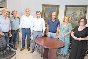 Τον Δήμαρχο Σητείας Γιώργο Ζερβάκη επισκέφθηκε ο Αντιπεριφερειάρχης Λασιθίου Γιάννης Ανδρουλάκης