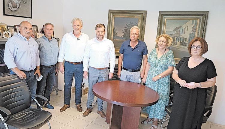 Τον Δήμαρχο Σητείας Γιώργο Ζερβάκη επισκέφθηκε ο Αντιπεριφερειάρχης Λασιθίου Γιάννης Ανδρουλάκης