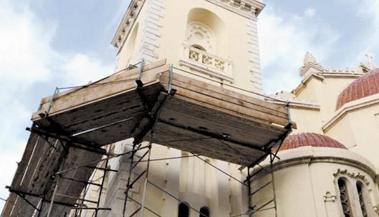 στατική αποκατάσταση του Αγίου Μηνά