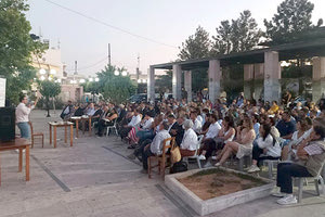 ο  Δήμαρχος Μινώα Πεδιάδας Μανώλης Φραγκάκης, στην  εκδήλωση με θέμα “Λύκτος: μια κρητική πόλη αναδύεται από τη λήθη”