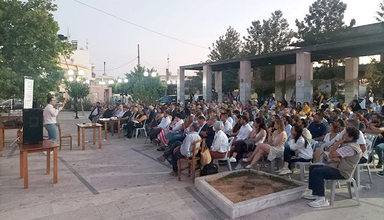 ο  Δήμαρχος Μινώα Πεδιάδας Μανώλης Φραγκάκης, στην  εκδήλωση με θέμα “Λύκτος: μια κρητική πόλη αναδύεται από τη λήθη”