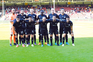 Ο ΟΦΗ όπως παρατάχθηκε στο τελευταίο φιλικό με την Γκοου Αχεντ Ιγκλς όπου εμφάνισε πολλά κενά