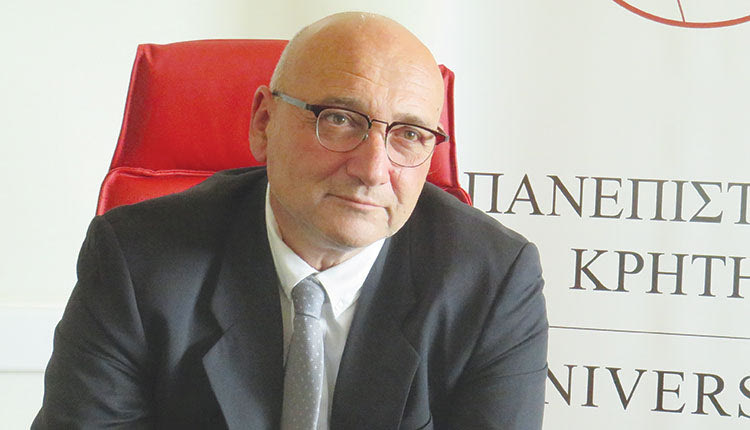 Ο πρύτανης του Πανεπιστημίου Κρήτης, καθηγητής Γ. Κοντάκης