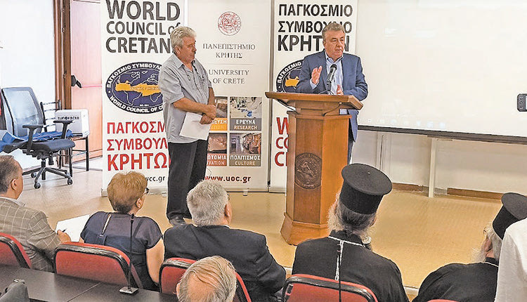 ΧΘΕΣ ΠΑΡΟΥΣΙΑ ΤΟΥ ΠΕΡΙΦΕΡΕΙΑΡΧΗ Η Γ.Σ. ΤΟΥ ΠΑΓΚΟΣΜΙΟΥ ΣΥΜΒΟΥΛΙΟΥ ΚΡΗΤΩΝ «Γέφυρα» συνεργασίας με την ομογένεια όπου γης