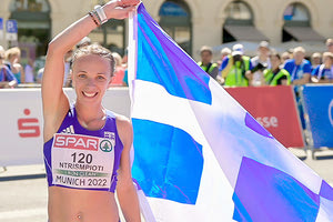 Mε μία φοβερή εμφάνιση “έκοψε” πρώτη το νήμα στα 35 χλμ. βάδην η Αντιγόνη Ντρισμπιώτη