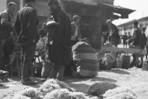 ΦΩΤΟΗΜΕΡΑΣ:Παζάρι προβάτων εν μέσω Κατοχής στο Ηράκλειο το 1943. Φωτογραφία του Γερμανού Carl Schvoder.