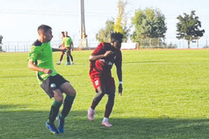 Φάση απο τον αγώνα του Ρεθύμνου