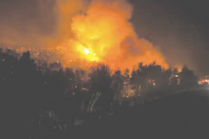 Αρωγή για τις φωτιές