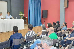 από τα Ανώγεια ο υφυπουργός Πολιτισμού Νικόλας Γιατρομανωλάκη