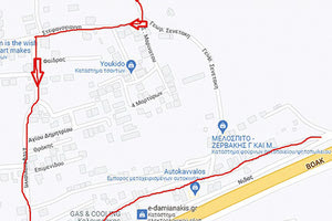 ΓΑΖΙ: Κλειστή σήμερα η οδός Σενετάκη