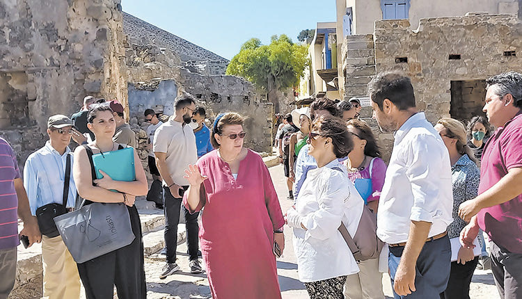 Η κ. Μενδώνη βρέθηκε στο Λασίθι την προηγούμενη βδομάδα