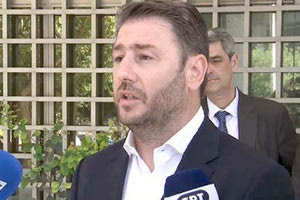 Ο πρόεδρος του ΠΑΣΟΚ – ΚΙΝΑΛ Νίκος Ανδρουλάκης