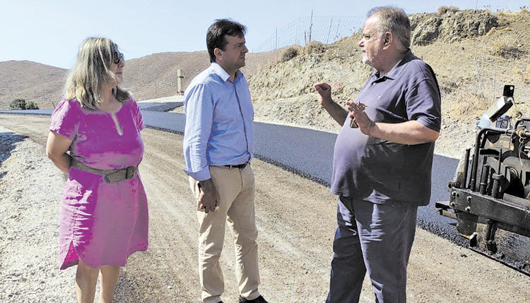 Αυτοψία Συριγωνάκη σε οδικά έργα στο τμήμα Βασιλική-Κρότος του Δήμου Γόρτυνας