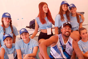 O κ. Σαντάνα από τις νέες εγκαταστάσεις στον Καρτερό