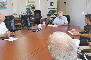 Σύσκεψη για το φράγμα Βαλσαμιώτη στις εγκαταστάσεις του Οργανισμού Ανάπτυξης Κρήτης στην Αγυιά