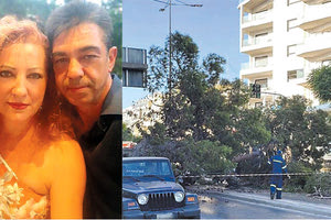 Σταυρούλα, η σύζυγος του 51χρονου που βρήκε φρικτό θάνατο από την πτώση του θηριώδους πεύκου