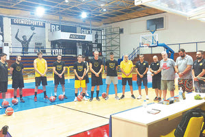 Με αγιασμό ξεκίνησε η προετοιμασία του Εργοτέλη στο κλειστό του Λίντο