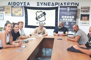 Απο την συνάντηση του κ. Δανδάλη με τους προπονητές των τμημάτων του ΟΦΗ