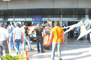 Από παλαιότερη κινητοποίηση των αγροτών στο αεροδρόμιο του Ηρακλείου