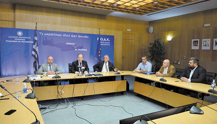 Από την υπογραφή της σύμβασης για το τμήμα Χερσόνησος – Νεάπολη