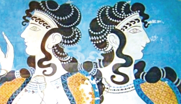 Εικόνα 1. Μινωικές γυναίκες (Budinand Turfa, 2016) 