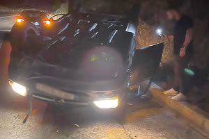 Ανατροπή με ελαφρύ τραυματισμό