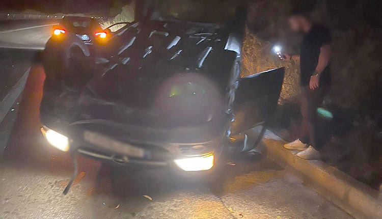 Ανατροπή με ελαφρύ τραυματισμό
