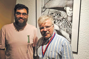 Με τον αστροναύτη Dr. Reinhold Ewald