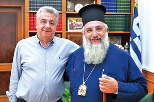 Τον περιφερειάρχη Κρήτης Σταύρο Αρναουτάκη επισκέφθηκε χθες ο Αρχιεπίσκοπος Κρήτης κ.κ. Ευγένιος