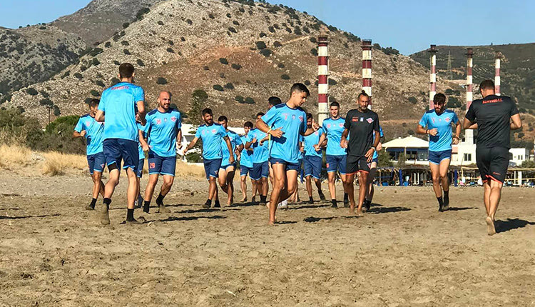 Προπόνηση στην παραλία ο Αλμυρός