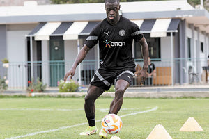 Ο Τζου χθες στην πρώτη του προπόνηση στο ΒΑΚ