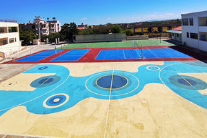 Γέμισαν χρώματα οι σχολικές αυλές στον Δήμο Μαλεβιζίου.