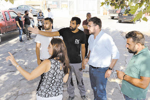 εργασίες ανάπλασης της πλατεία της Ροδιάς