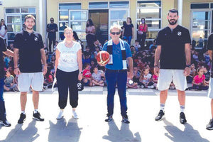 Απο την επίσκεψη του ΟΦΗ στο πρώτο δημοτικό σχολείο Γαζίου