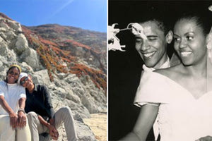 Ο Μπαράκ και η Μισέλ Ομπάμα συμπληρώνουν 30 χρόνια γάμου και αντάλλαξαν ευχές μέσω των social media, για την επέτειό τους.