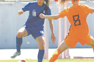 Η Ραπάνη αγωνίστηκε βασική χθες στο παιχνίδι των νεανίδων με την Ολλάνδία