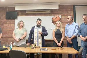 Από τον αγιασμό του τοπικού Συνδέσμου Κρητών Μπάσκετ