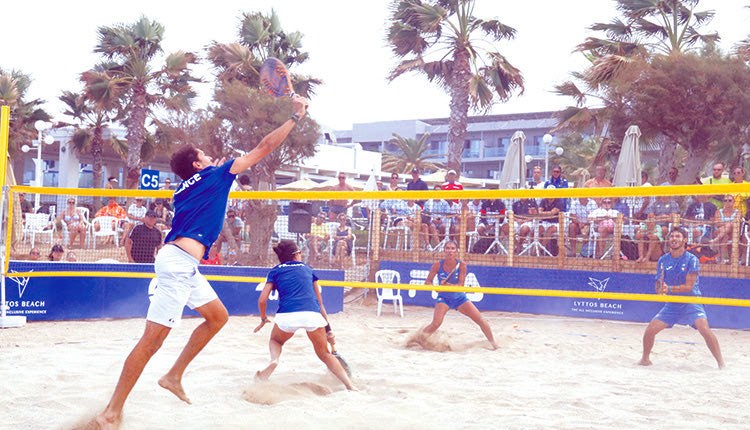 Εντυπωσιακοί ήταν οι αγώνες beach tennis που έγιναν στο Lyttos Beach