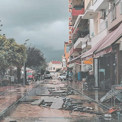 Τεράστιες και οι καταστροφές στη Σητεία