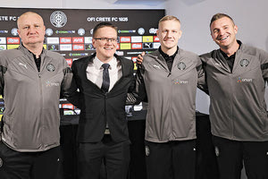 Από αριστερά Μ. Σκιντέρις, Νταμπράουσκας, Γ. Σκιντέρις, Γκασιούνας